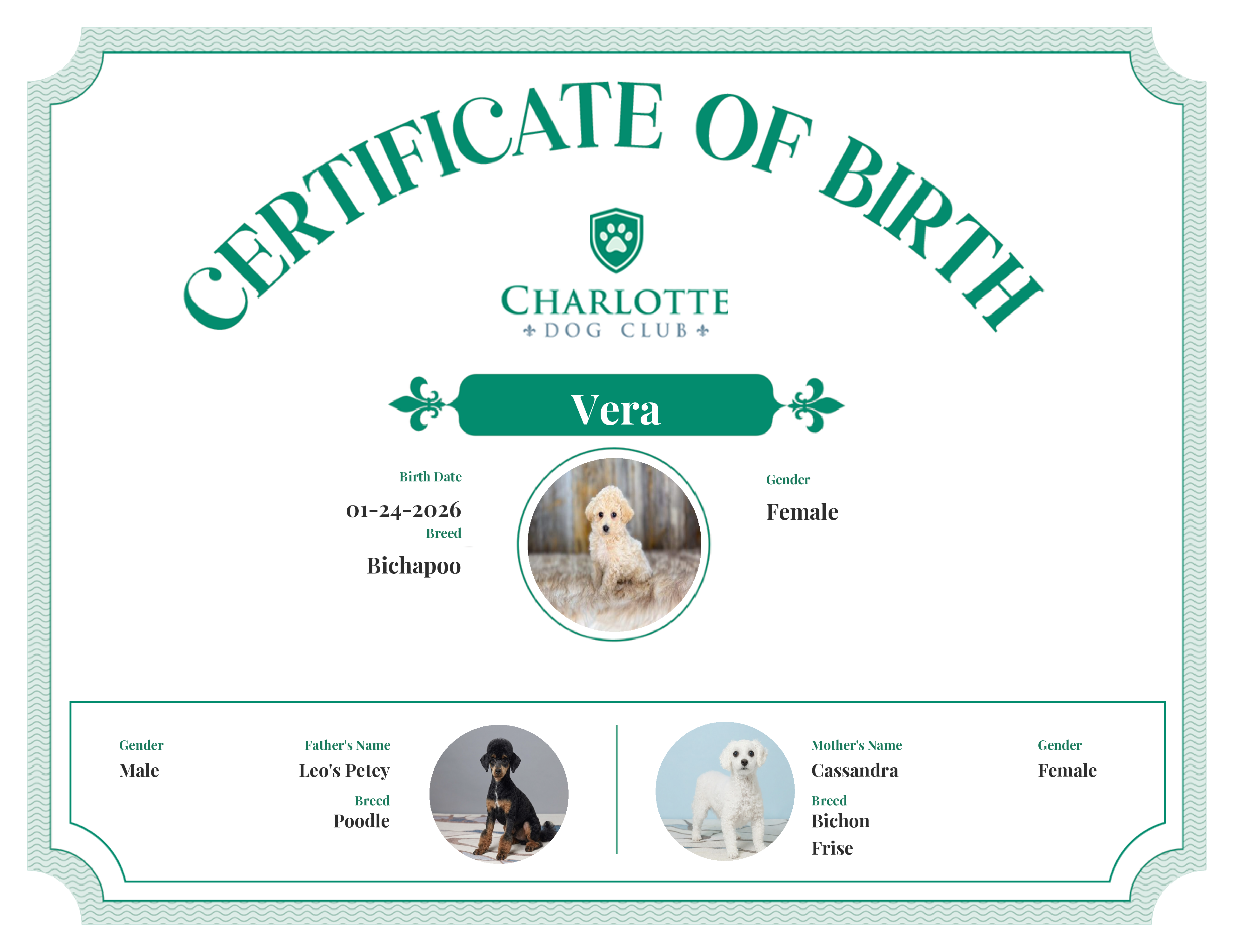 Vera's Birth Certificate