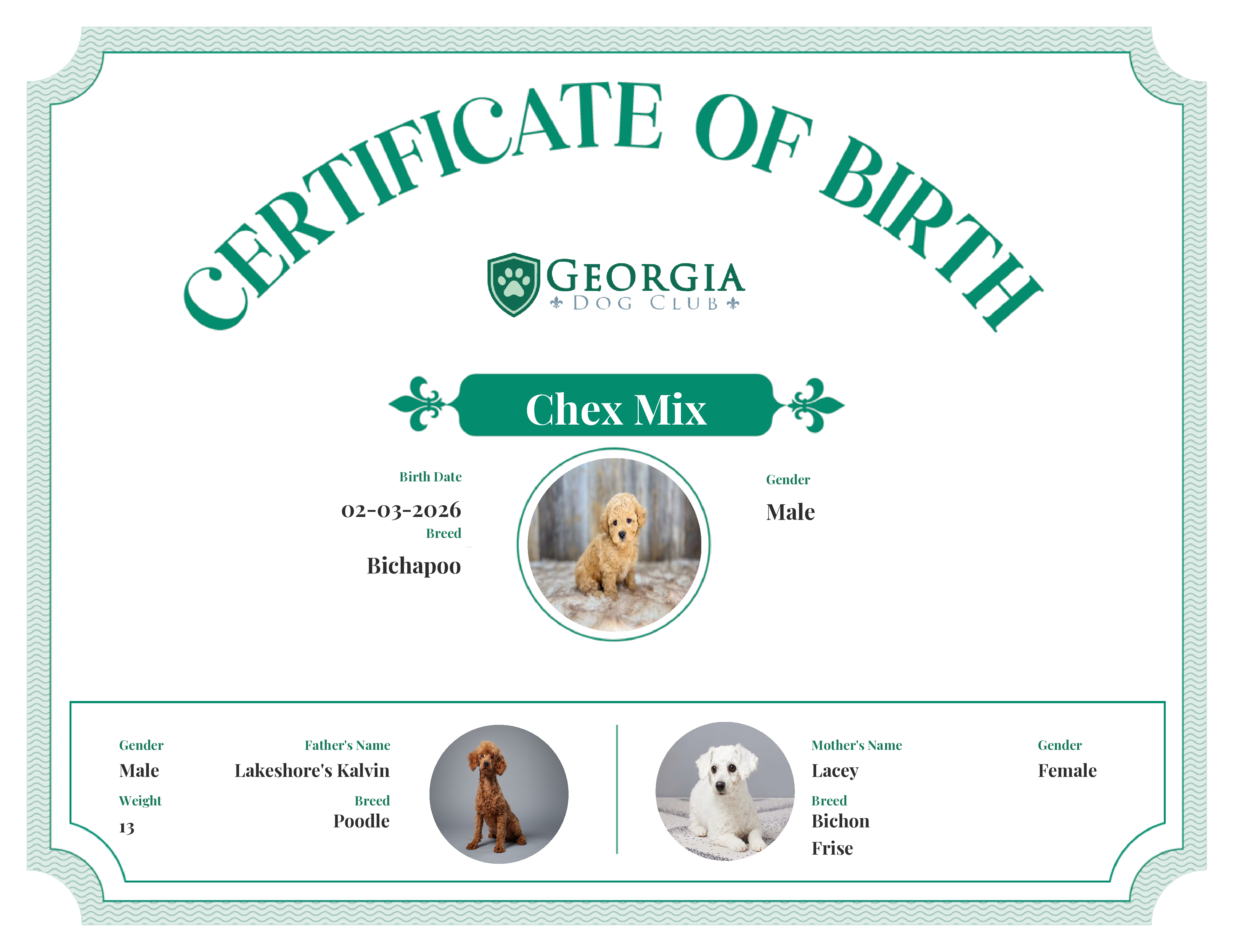 Chex Mix's Birth Certificate