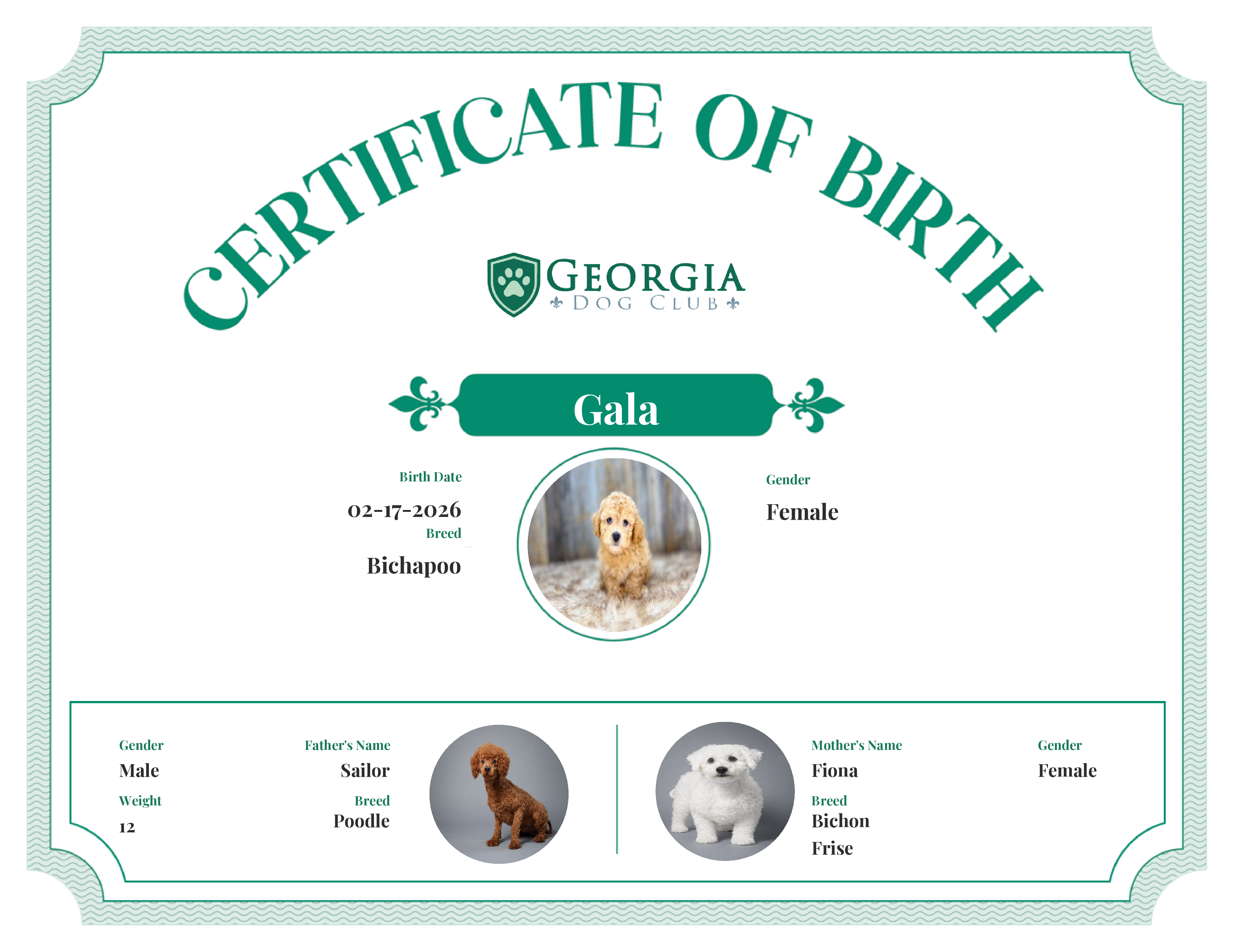 Gala's Birth Certificate