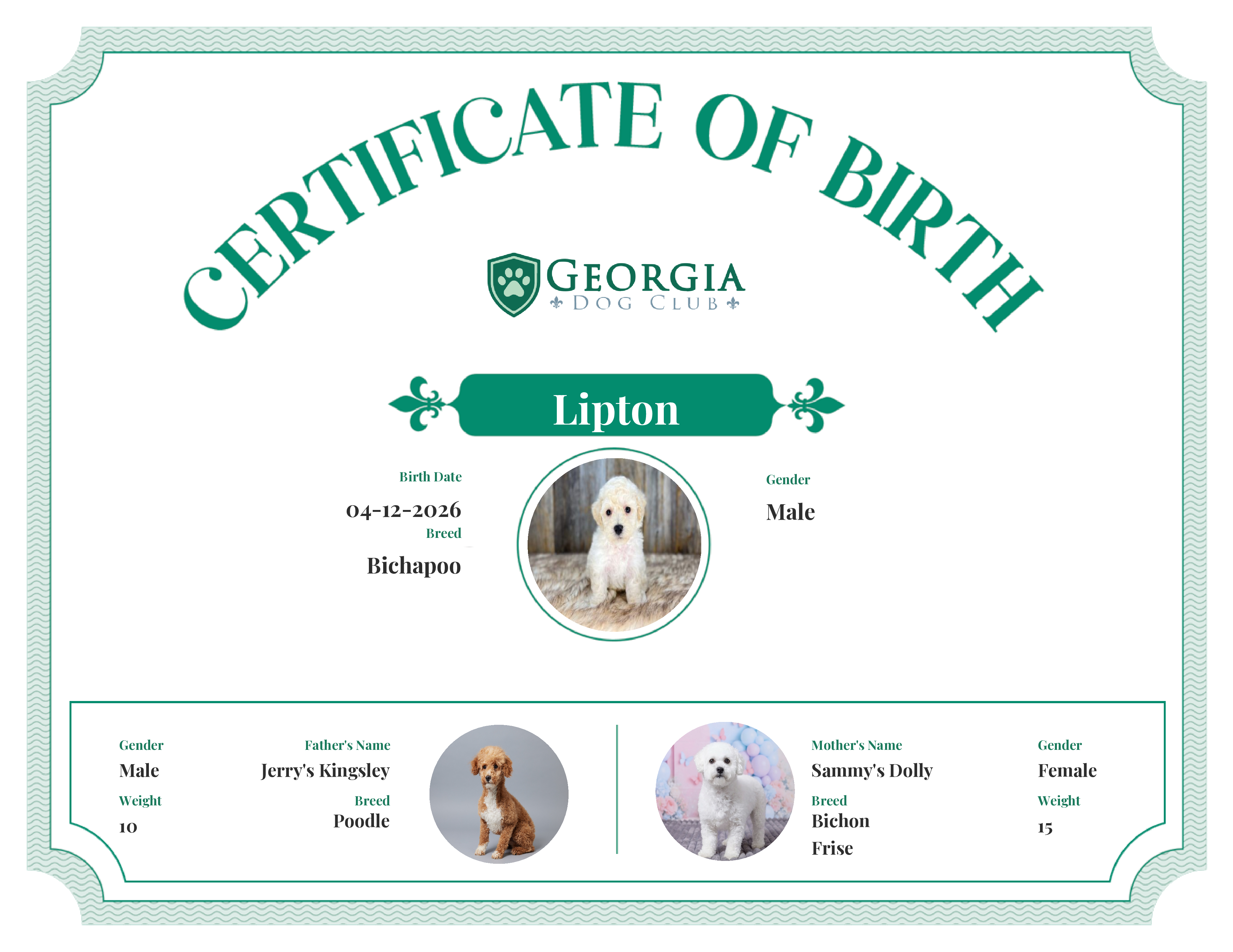 Lipton's Birth Certificate
