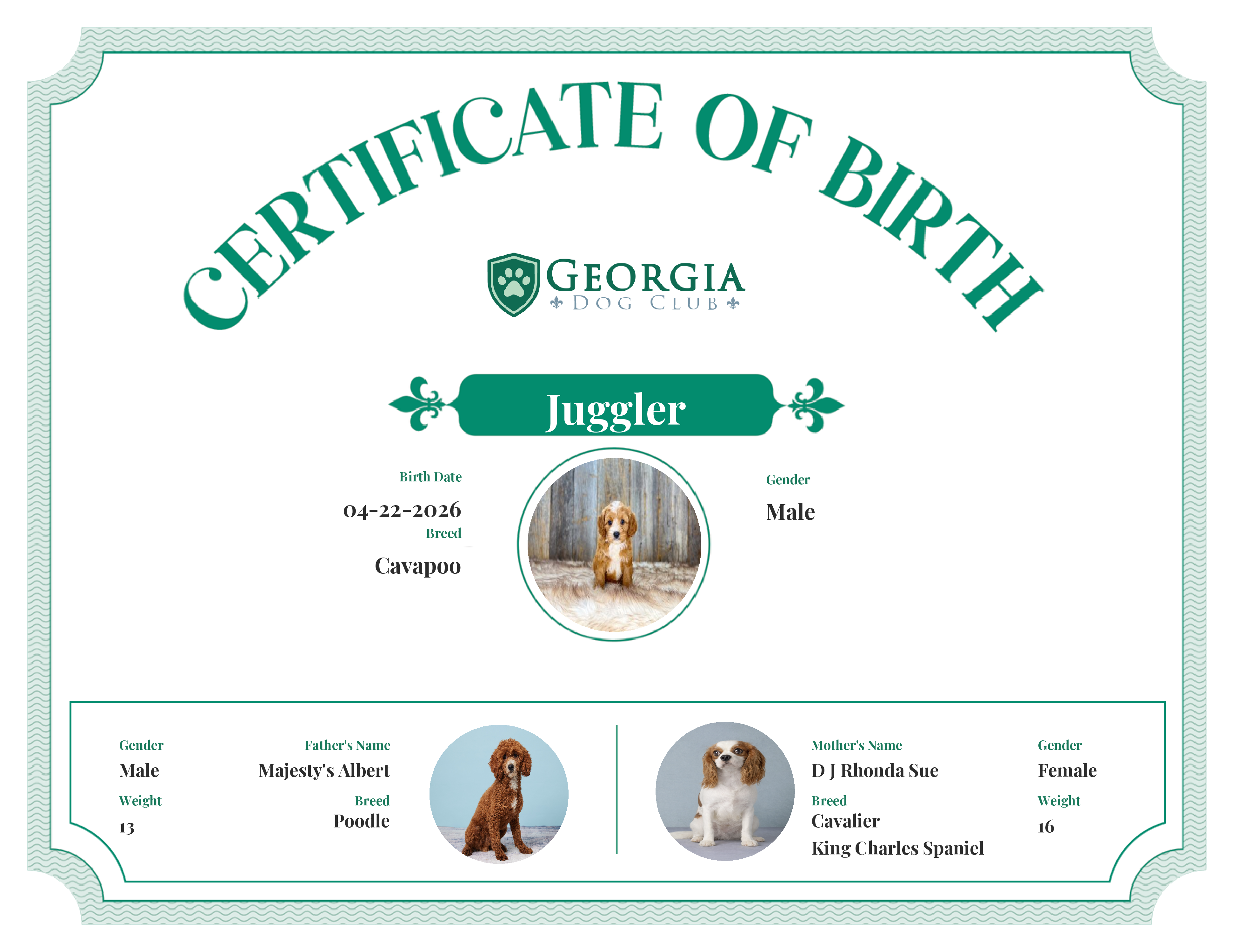 Juggler's Birth Certificate