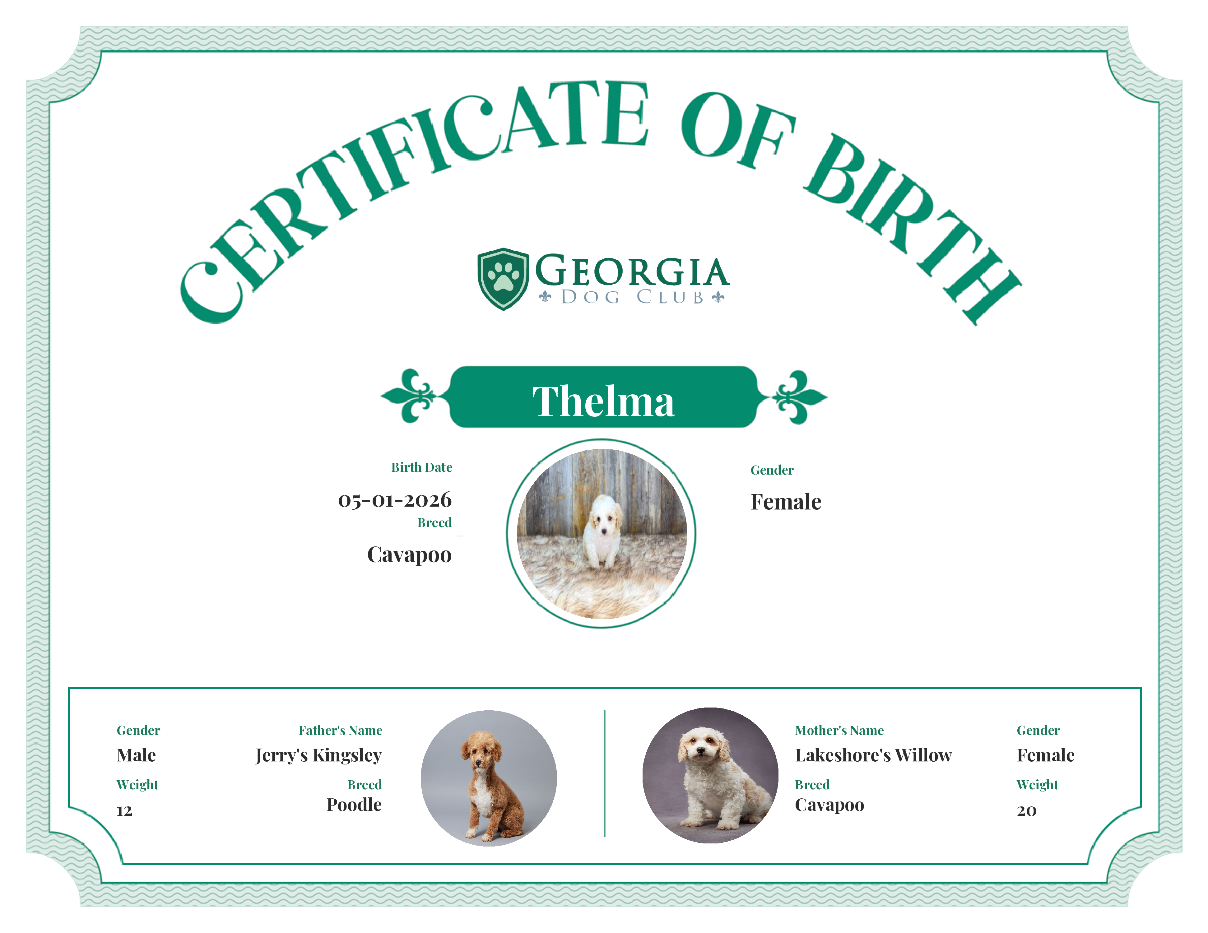 Thelma's Birth Certificate