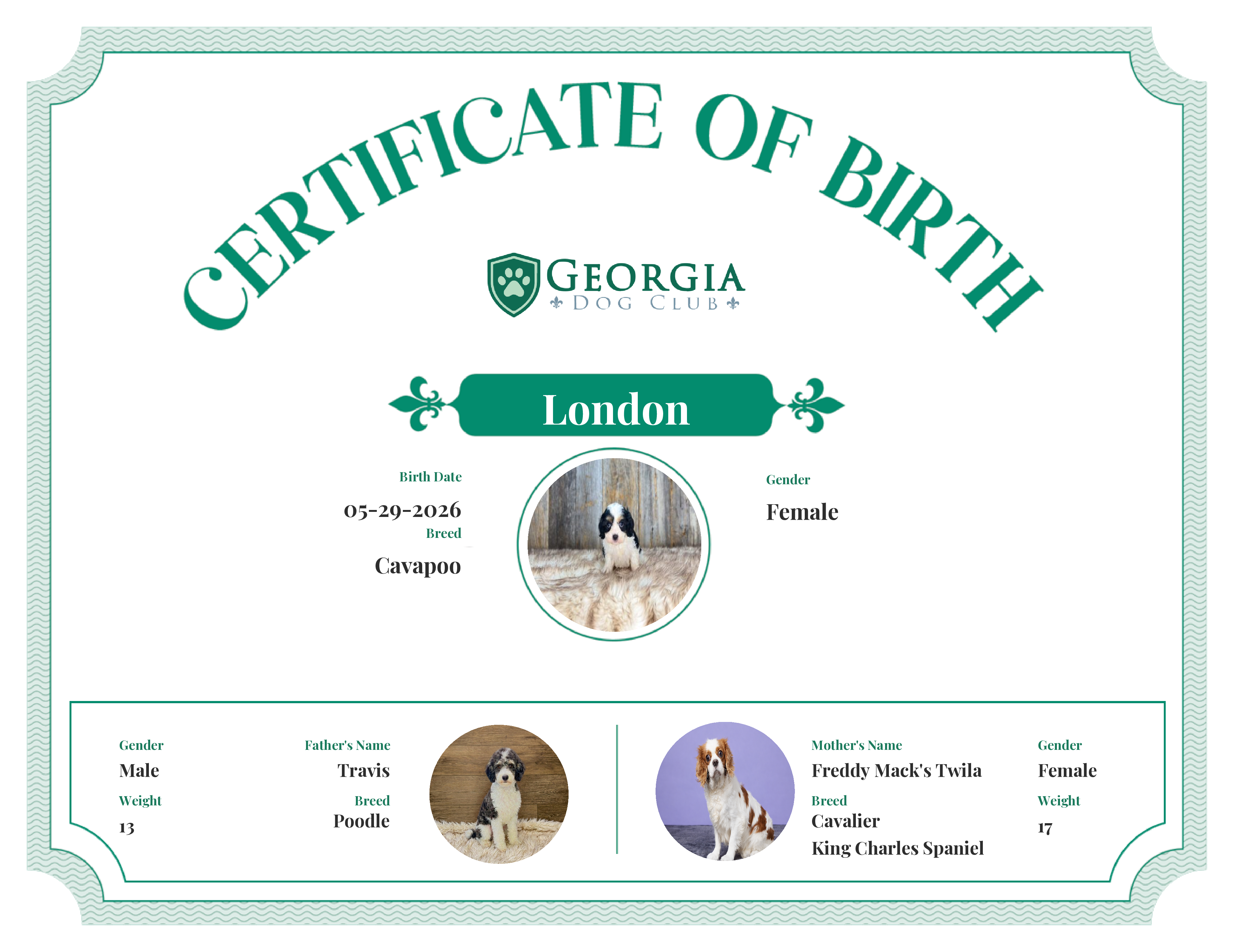London's Birth Certificate