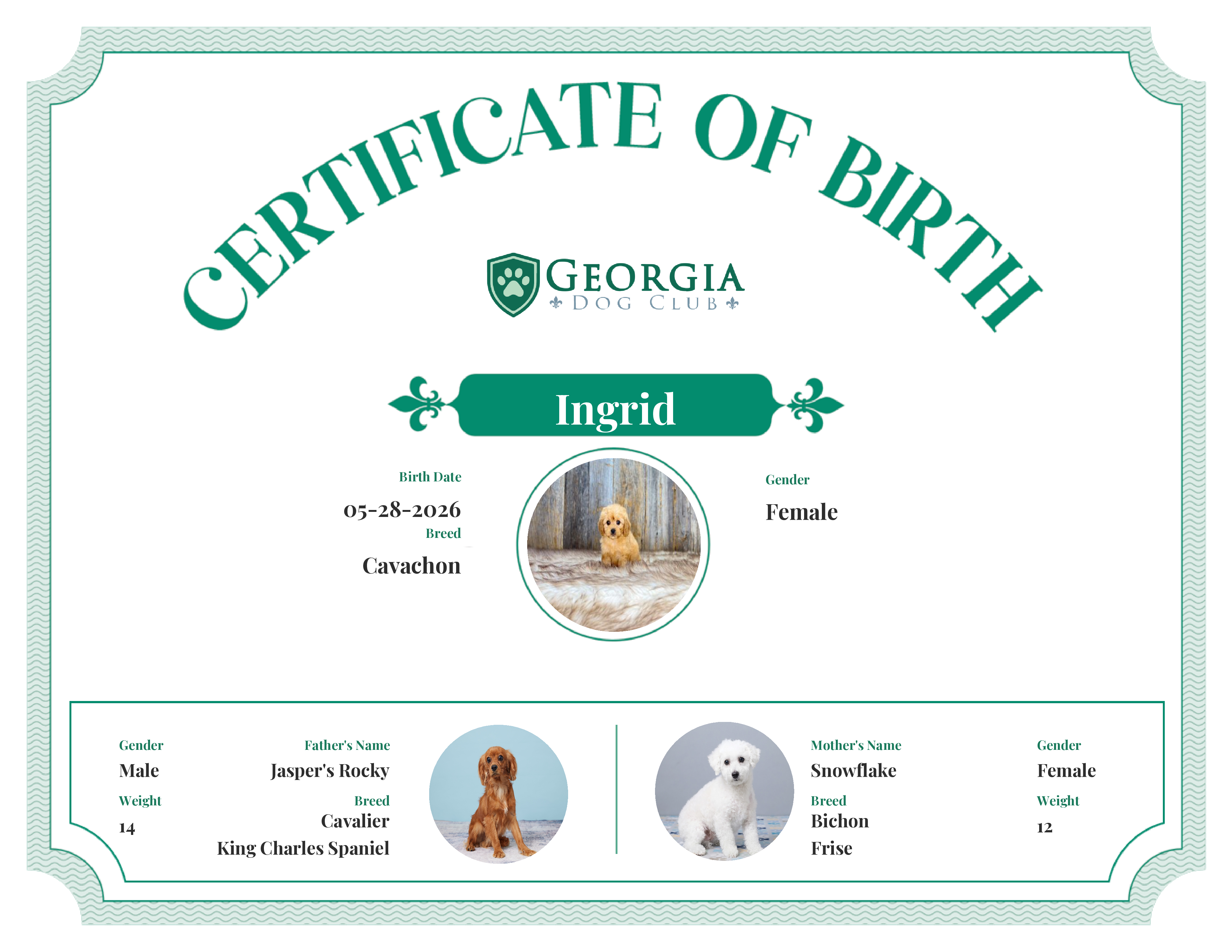 Ingrid's Birth Certificate